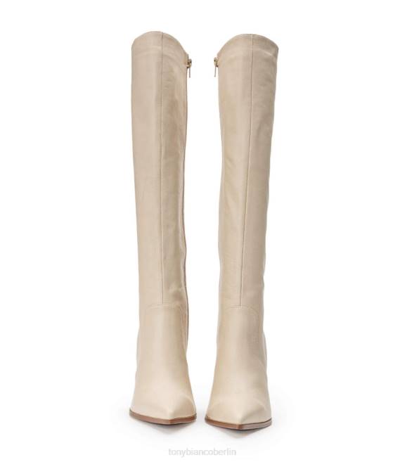 kniehohe Stiefel| de Tony Bianco Frauen Lucille-Kalbsstiefel Vanille Venedig 4624447